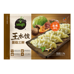 必品阁（bibigo）菌菇三鲜水饺 1200g 约48只 早餐夜宵 生鲜速食饺子 速冻食品