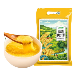 盖亚农场山西黄小米2.5kg 油小米五谷杂粮粗粮熬粥月子米山西特产当季新米 山西黄小米 2.5kg*1袋