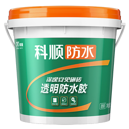 科顺（CKS）透明防水胶免砸砖防水涂料卫生间窗台外墙补漏材料隐形堵漏胶1KG