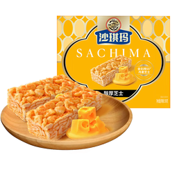 徐福记金标风味芝士味沙琪玛下午茶点心盒装350g 零食约16枚 
