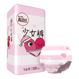 高洁丝（Kotex）蜜桃小姐安裤夜用卫生巾安睡裤姨妈巾夜安裤型组合安睡裤夜安裤 L 16条 80-110斤 少女裤（2条*8包） 默认