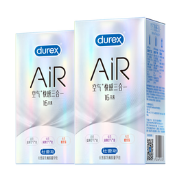 杜蕾斯（durex）超薄避孕套空气快感裸入套隐形安全套001003男女用持久延时空气套 Air透薄加量【32只】空气快感16*2