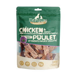 Meatyway爵宴狗零食肉干 便携小包 磨牙棒训练奖励泰迪宠物狗狗零食鸭肉干 纯脆鸭肉干 1包共100g