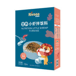 禾泱泱营养小虾拌饭料70g 宝宝辅食可拌面条 高钙高蛋白无添加白砂糖