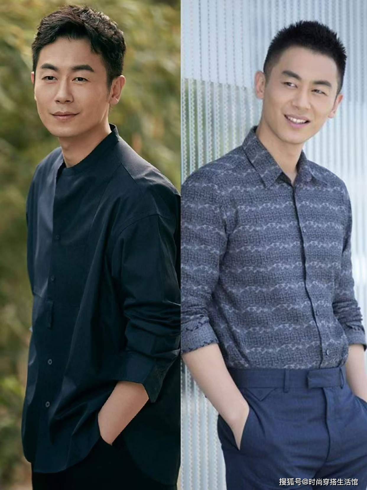 入秋后：为什么劝男人少穿T恤，多穿衬衫？看41岁朱亚文就明白了