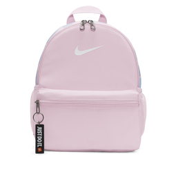 NIKE 耐克幼儿园书包男女童双肩包可调节软垫肩带小学生mini背包 泡沫粉/白/（狂喜钴蓝） F【32*25*12cm 约9.6L】