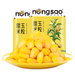 东北农嫂即食甜玉米粒低脂水果甜玉米粒系列真空装充氮可选餐饮榨汁烘焙 【大包装】即食甜玉米粒200g*6袋
