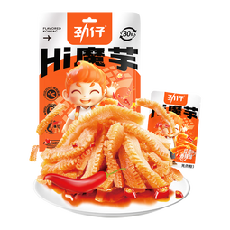 劲仔魔芋爽辣条休闲小吃办公室零食素毛肚 红油香辣味（约20包） 140g*1袋