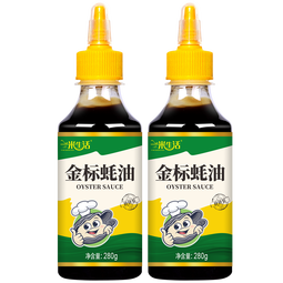 一米生活 金标蚝油 280g*2瓶 挤挤装 凉拌炒菜烧烤