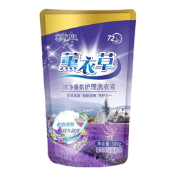【母婴适用】薰衣草洗衣液持久留香强力去污温和配方低泡易漂洗 【深层去污】500*2袋