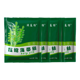 霞浦产地直发 压缩海带丝圆饼海带苗免洗（三种包装随机发货） 16g日晒压缩海带丝【5包】