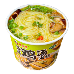 香菇鸡汤味米线清真鲜汤桶装速食吸汁粉丝速食懒人追剧夜宵72g/桶 【鲜香】鸡汤米线*8桶