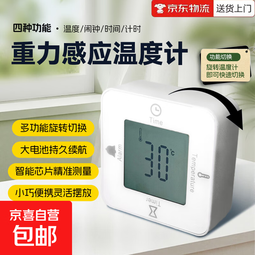 库洛米迷你小风扇USB充电款 重力感应温度计|时间闹钟计时四合一|持久续航