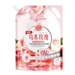 丁家宜乌木玫瑰香氛洗衣液5斤装装深层清洁持久留香 【家庭装】5斤*2袋