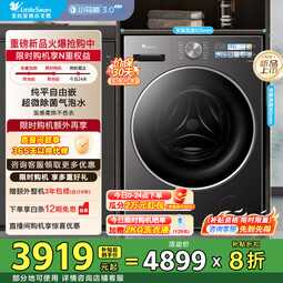 小天鹅（LittleSwan）小乌梅3.0SE洗衣机全自动10KG滚筒 洗烘一体带烘干 纯平全嵌温感柔烘 1.28高洗净比 TD10VE40SE