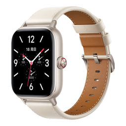 vivo WATCH GT eSIM版晴云白真皮智能手表蓝河操作系统AI体验21天超长续航健康监测 情人节礼物送女生