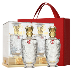 五粮液股份出品盛世龙年浓香型纯粮食白酒 52度 500ml*2瓶 白酒礼盒送礼