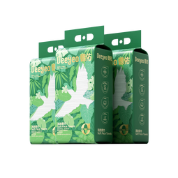 德佑悬挂洗脸巾200抽*3提大容量加厚干湿两用卸妆绵柔洁面纸巾