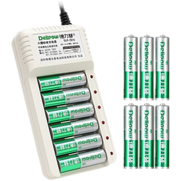 德力普（Delipow） 充电电池 5号/7号电池 配充电器套装 适用玩具/遥控器/鼠标键盘 充电器+4节5号电池