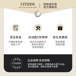西铁城（CITIZEN）手表 光动能女士学生防水时尚潮流钢带情人节礼物 EM0556-87D