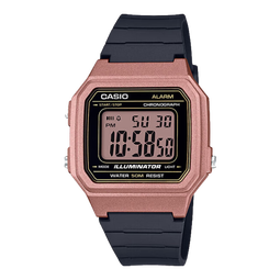 卡西欧（CASIO）小方块手表 复古时尚休闲防水数显电子表 初高中学生送礼送孩子 W-217HM-5AVDF