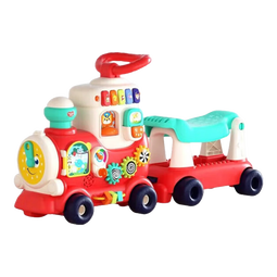 汇乐玩具（HUILE TOYS）四合一智趣小火车香蕉飞机手推学步车1-3岁儿童玩具儿童节礼物 四合一智趣小火车