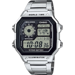 卡西欧（CASIO） 学生男士手表简约电子表多功能户外运动手表AE-1200WHD-1A