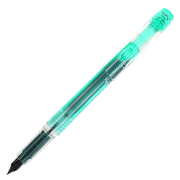 白金（PLATINUM）钢笔钢笔 PSQ-300C#41-F 绿色 学生练字书写 进口墨水笔透明笔杆0.3mm