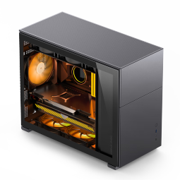 乔思伯（JONSBO）松果D31 标准版黑色 MATX机箱（双360冷排/ATX电源/Type-c Gen2 10Gbps+/垂直风道/长显卡）