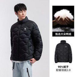 骆驼女装羽绒服2025秋冬新款男女款轻薄款高蓬保暖防风抗静电外套