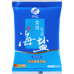 芦花食用生态海盐 400g*7袋 未添加碘 无抗结剂 高品质厨房调料 