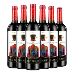 奥兰小红帽红酒爱丽丝干红葡萄酒750ml*6瓶 红酒整箱 中秋礼品