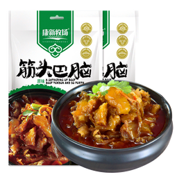 康新牧场内蒙草原筋头巴脑原味500g*2袋牛筋蹄筋加热即食牛肉火锅