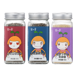 窝小芽 有机调味粉白芝麻猪肝粉无添加海苔虾皮粉享婴儿宝宝辅食调料谱 有机黑芝麻海苔粉42g