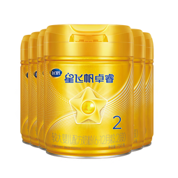 飞鹤星飞帆卓睿婴幼儿配方奶粉2段(6-12月)750g*6 乳铁蛋白