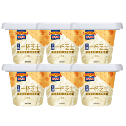 百吉福（MILKANA） 一杯芝士下午茶奶酪零食 法式甜品原味70g*6杯 冷藏 休闲零食