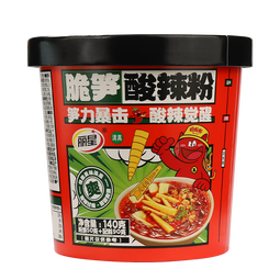 丽星纯红薯粉饼大片脆笋酸辣粉速食美食方便食品宵夜免煮非油炸 3桶