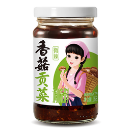 仲景 香菇贡菜 香辣脆爽拌饭拌面酱暴下饭菜夹馍辣椒酱贡菜香菇酱蘸料 香菇贡菜 微辣168g