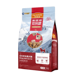 麦富迪冻干狗粮 超肉粒冻干双拼粮 通用型老年犬1.5kg