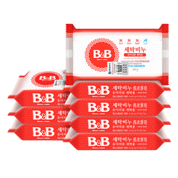 保宁（B&B）韩国进口新生婴幼儿肥皂高纯度皂粉bb皂尿布皂洗衣皂儿童洗衣肥皂 洋槐洗衣皂200g*8