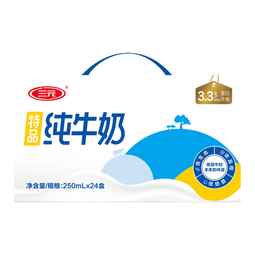 三元（SAN YUAN）8月产 特品纯牛奶250ml*24盒+特品纯牛奶250ml*16盒 中秋送礼礼盒