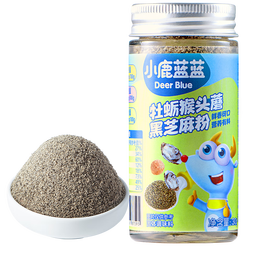 小鹿蓝蓝牡蛎猴头蘑黑芝麻粉30g高钙高铁含锌宝宝零食儿童拌饭调味原味