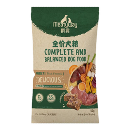 Meatyway爵宴狗粮全价主粮原生风干粮鸭肉味 大小型全犬粮通用 全价风干粮-鸭肉味 随行装50g