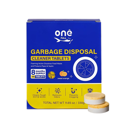 ONEFULL德国厨余垃圾处理器清洁片去污除异味厨房粉碎机管道防堵塞清洁剂