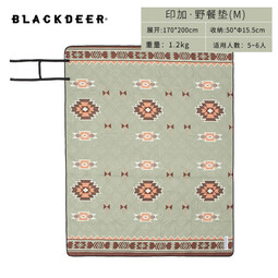 黑鹿（BLACKDEER）户外野餐垫草坪地垫秋游加厚便携折叠超声波可机洗双面防潮垫 印加170cm*200cm