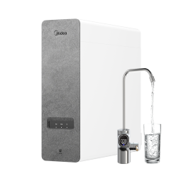 美的（Midea）国家补贴净水器家用0阻垢剂白泽1000G 5年长效RO反渗透 厨下式净水机过滤器直饮机净水机 智能数显
