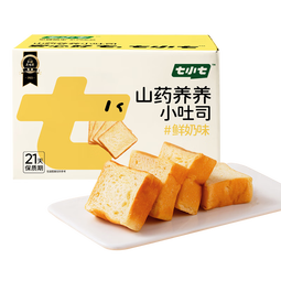 七小七宝宝山药养养小吐司厚切面包营养早餐儿童健康零食 源头直发385g 