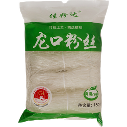 龙口粉丝白扇贝蒜蓉生蚝凉拌龙须粉丝花甲火锅炒米粉粉丝方便速食 龙口粉丝180克/袋*8袋