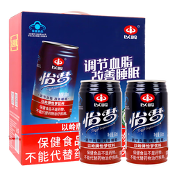 以岭怡梦饮料调节血脂改善睡眠酸枣桑椹陈皮茯苓菊花12罐中秋送礼盒