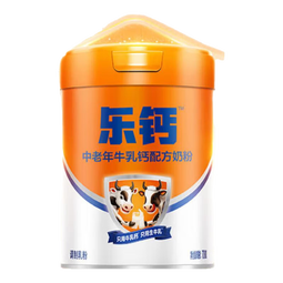君乐宝【新品】乐钙中老年父母成人粉奶粉生牛乳牛乳钙0添加蔗糖罐装奶 乐钙牛乳钙700g*1听